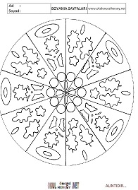 Mandala boyama sayfaları